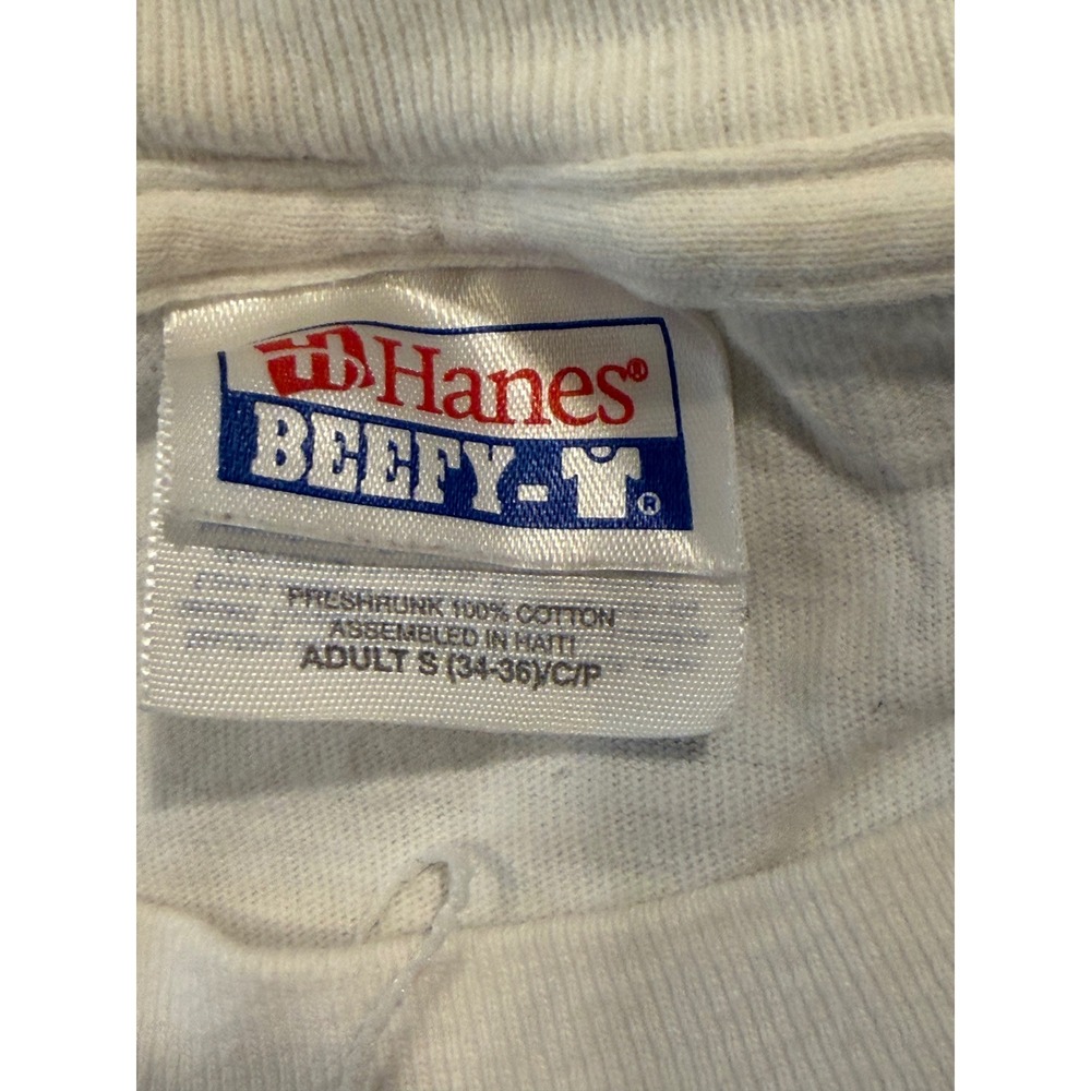 Vintage Hanes Beefy-T 2003 Grad Bash Raisin Hale Graphic T-Shirt White Small Men - Picture 4 of 8